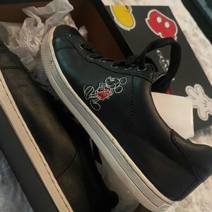 Coach, Disney, Mickey, all leather sneakers